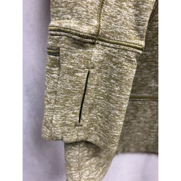 Lululemon Rush Hour 1/2 Zip Sweatshirt with Thumbholes Size 4 Color Olive Green - Picture 7 of 8